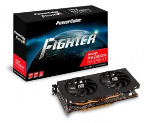 Відеокарта radeon RX 6750 XT, powercolor, fighter, 12gb GDDR6, 192-bit, HDMI/3xdp, 2600/18000 mhz, 2x8-pin (AXRX 6750