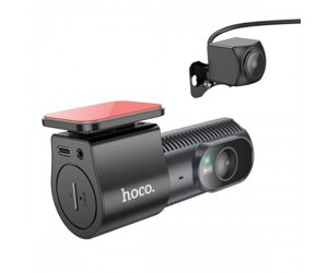 Відеореєстратор HOCO DV8 2K display hidden driving recorder (with rear camera) Black