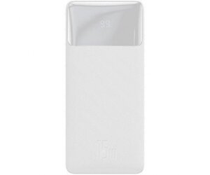 Зовнішній акумулятор (павербанк) Baseus Bipow Digital Display Powerbank 15W 30000mAh White (PPBD050202)