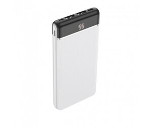 Зовнішній акумулятор (павербанк) Hoco J59 Power Bank 10000mAh White