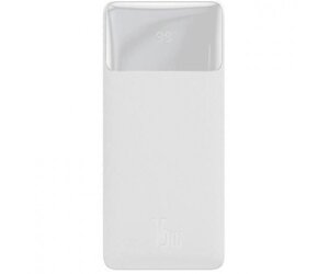 Зовнішній акумулятор (Power Bank) Baseus Bipow Digital Display Powerbank 15W 20000mAh White (PPDML-J02)