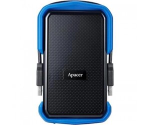 Зовнішній жорсткий диск 2.5 USB 1.0TB Apacer Apacer AC631 Black/Blue (AP1TBAC631U-1)