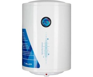 Водонагрівач Willer EV50DR Optima, White, 1500W, 50л, вертикальний, сухий ТЕН, 2 ТЕНи, механічне керування, зовнішній