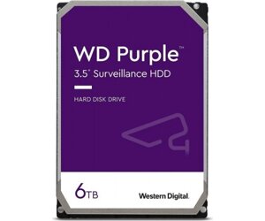 WD Жорсткий диск 6TB 3.5 256MB SATA Purple Surveillance