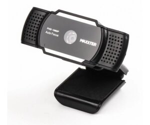 Web камера Maxxter WC-FHD-AF-01 Black, 1.3 Mpx, 1920x1080, Auto-Focus, USB 2.0, вбудований мікрофон, WC-FHD-AF-01)