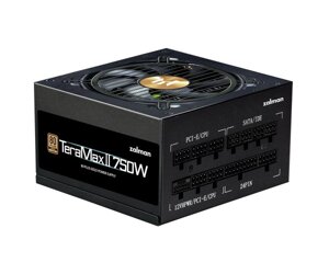 Zalman Блок живлення Teramax 2 (750W)90% 80+ Gold 120мм 1xMB 18pin+10pin 2xCPU 8pin (4+4) 3xMolex 8xSATA 3xPCIe 8pin