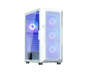 Zalman корпус I3 neo ARGB без бж, 2xusb3.0, 1xusb2.0, 4x120мм ARGB, VGA 355мм, LCS ready, TG side panel, ATX, білий