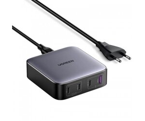 Зарядний пристрій 4xUSB 100W (3хUSB-C+USB-A) Gan Nexode Series чорний CD328 Ugreen