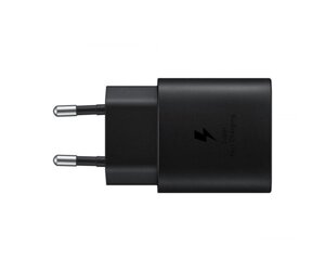 Зарядний пристрій Samsung USB-C Wall Charger with Cable USB-C 25W Black (EP-TA800XBEGRU)