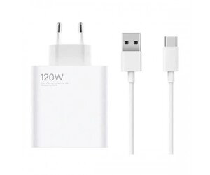 Зарядний пристрій Xiaomi 120W Charger + USB Type-C Cable White (BHR6034EU)