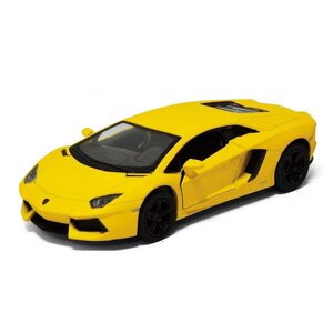 Автомодель легкова lamborghini aventador LP 700-4, 5" KT5355W, 1:38 жовтий