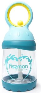 Пляшка дитяча Fissman Candy 260мл з трубочкою, пластик