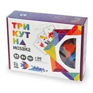 Дерев'яна гра "Трикутна мозаїка" Kupik 900194, 64 деталі