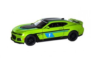 Дитяча модель машинки Chevrolet Camaro ZL1 2017 Kinsmart KT5399FW інерційна, 1:38 Green