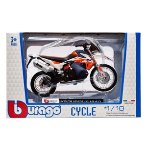 Дитяча модель Мотоцикла "KTM 790 ADVENTURE R RALLY" Bburago 18-51030-2 масштаб 1:18