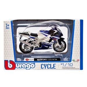 Дитяча модель Мотоцикла "SUZUKI GSX-R750" Bburago 18-51030-1 масштаб 1:18