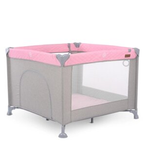 Дитячий манеж ME 1097 Pink Gray рожевий 100 х 100 х 74 см