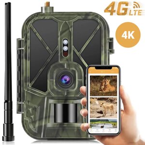 Фотопастка 4G камера для полювання з акумулятором 8000 мАг Suntek HC-940Pro, передача 4К відео на смартфон