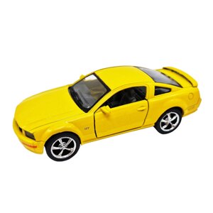 Інерційна машинка FORD mustang GT 2006 kinsmart кт5091, 1:42 жовтий