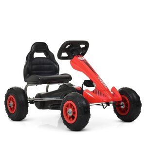 Карт педальний Bambi kart M 4036-3 надувні колеса Червоний