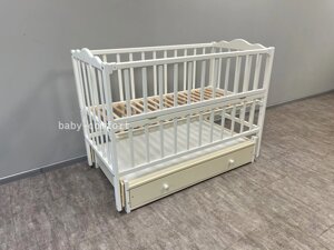 Ліжко дитяче Baby Comfort Малюк з ящиком та маятником ваніль