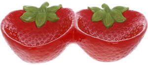 Менажниця керамічна Fruits "Strawberry" 21см, полуниця