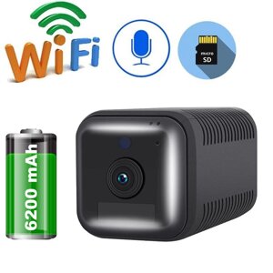 Міні камера wifi бездротова з великим акумулятором 6200 мАч ESCAM G18, FullHD 1080P, датчик руху