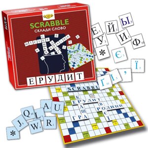 Настільна гра "Склади слово. Ерудит. SCRABBLE" Майстер MKB0147