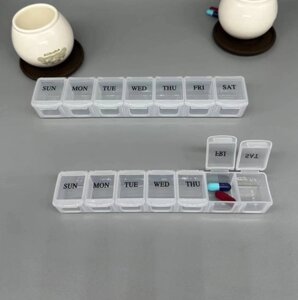 Таблетниця на 7 днів 18600 22 см біла