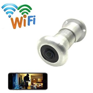 Відеоочко wifi c датчиком руху, підсвічуванням і записом HQCam 405B, 2 Мп, сріблястий