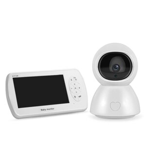 Відеоняня baby monitor бездротова з великим 5 "дюймовим монітором INQMEGA BM288, датчик температури, підсвічування,