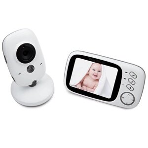 Відеоняня Baby Monitor VB603 зі зворотним зв'язком, бездротова, HD720P, 3.2" дисплей, датчик температури