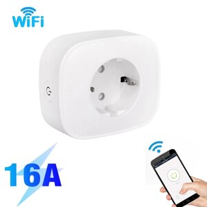 Wifi розетка розумна Nectronix BSD63+3500 Ватт, 16 А, Tuya smart app