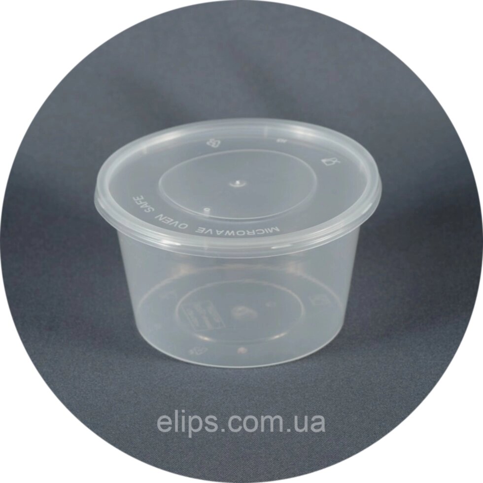 Тара 500 мл пластикова харчова. Доставка по Україні! від компанії Інтернет-магазин "VIDRO" - фото 1
