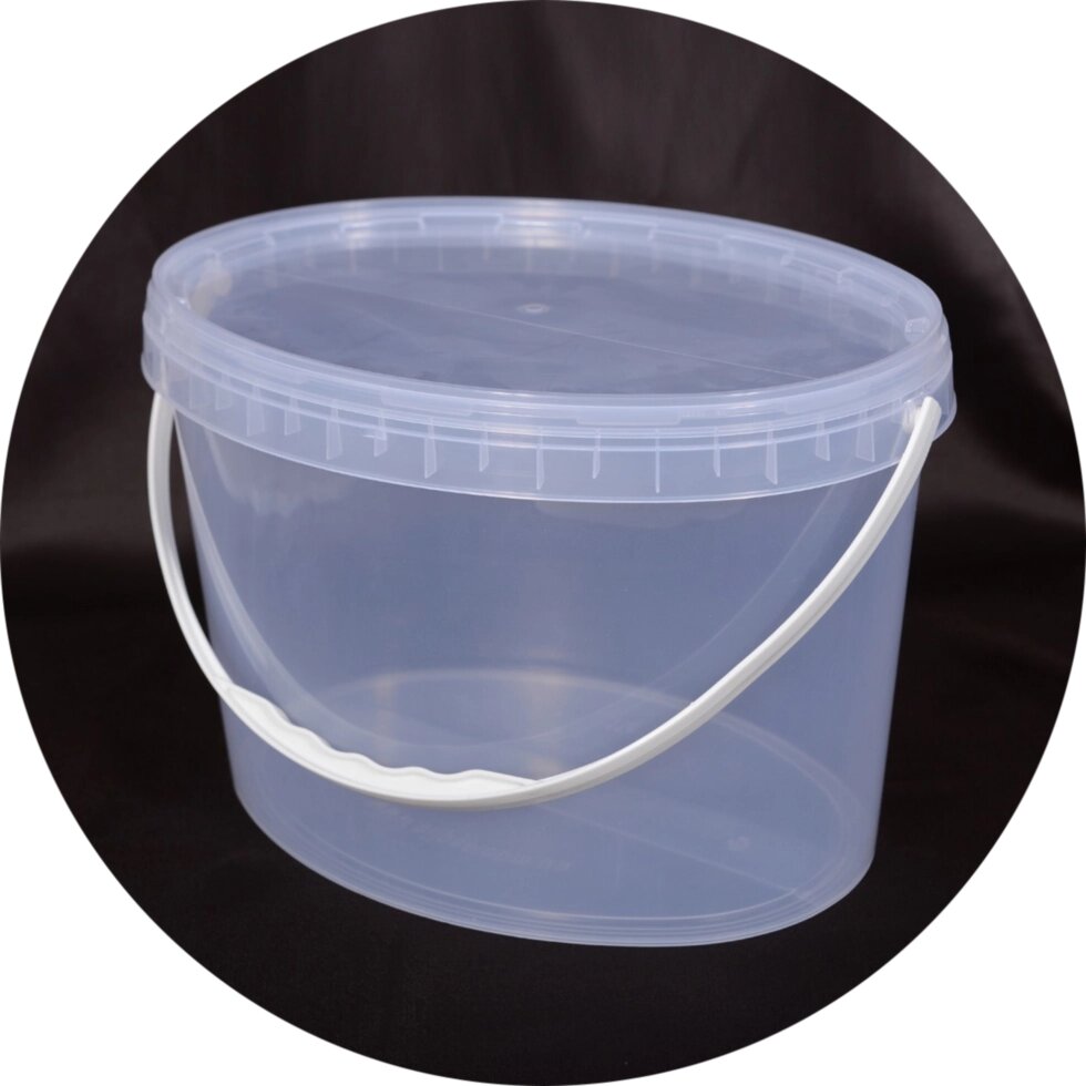 Відро пластикове харчове 11 л (овальне) від компанії Інтернет-магазин "VIDRO" - фото 1