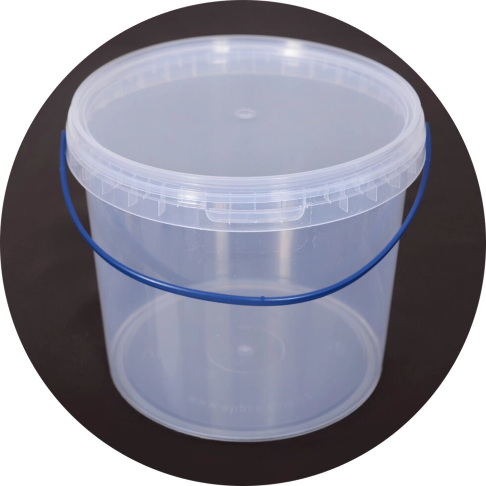 Відро пластикове, харчове 5л. (221х190 мм) прозоре від компанії Інтернет-магазин "VIDRO" - фото 1