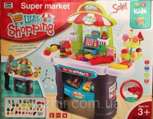 Детский супермаркет Магазин, касса, сканер - звук, свет, продукты, деньги, 61 предмет