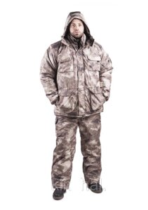Зимний охотничий костюм Атакс, толстый слой синтипона, водонепроницаемая мембрана алова, -30с комфорт