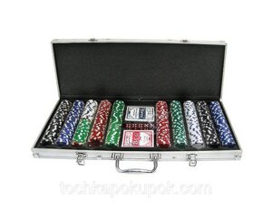 Покерный набор на 500 фишек с номиналом №500N, все для покера