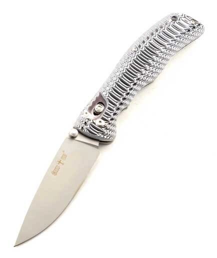 Складной нож из рукоятью Микарта + клипса для ремня, мощный и практичный ##от компании## Век Рыбака - ##фото## 1