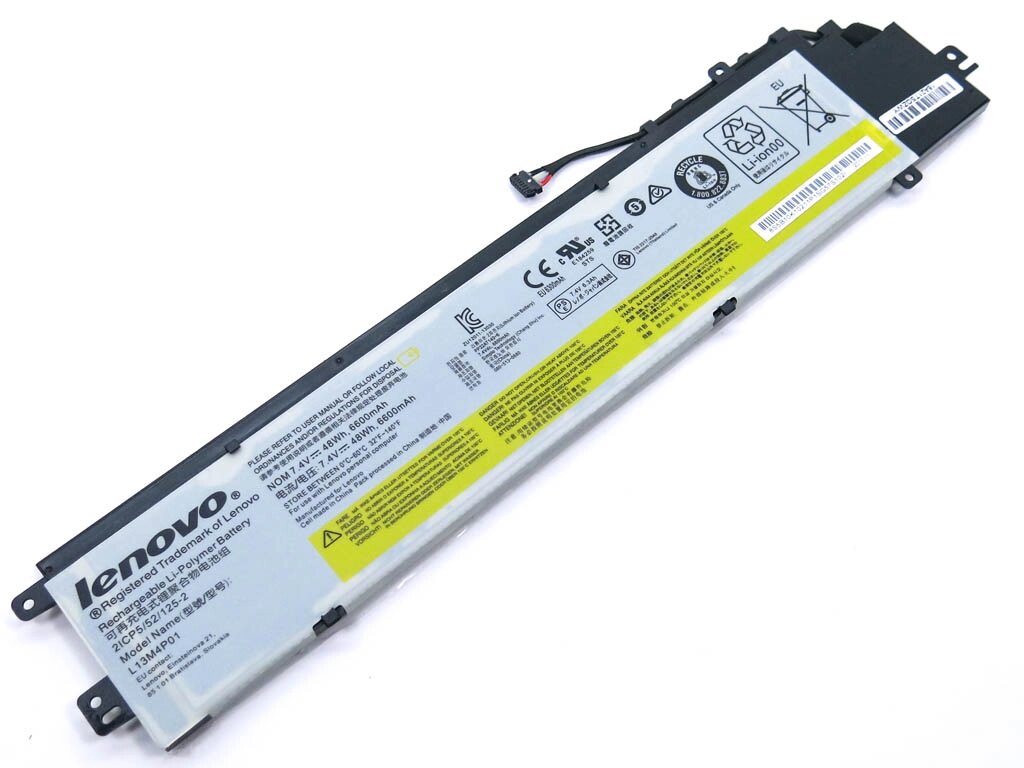 Акумулятор для Lenovo Erazer Y40-70, Y40-80, Y40-80AT (L13M4P01, L13L4P01, L13C4P01) (7.4V 48Wh 6600mAh). від компанії Інтернет-магазин aventure - фото 1