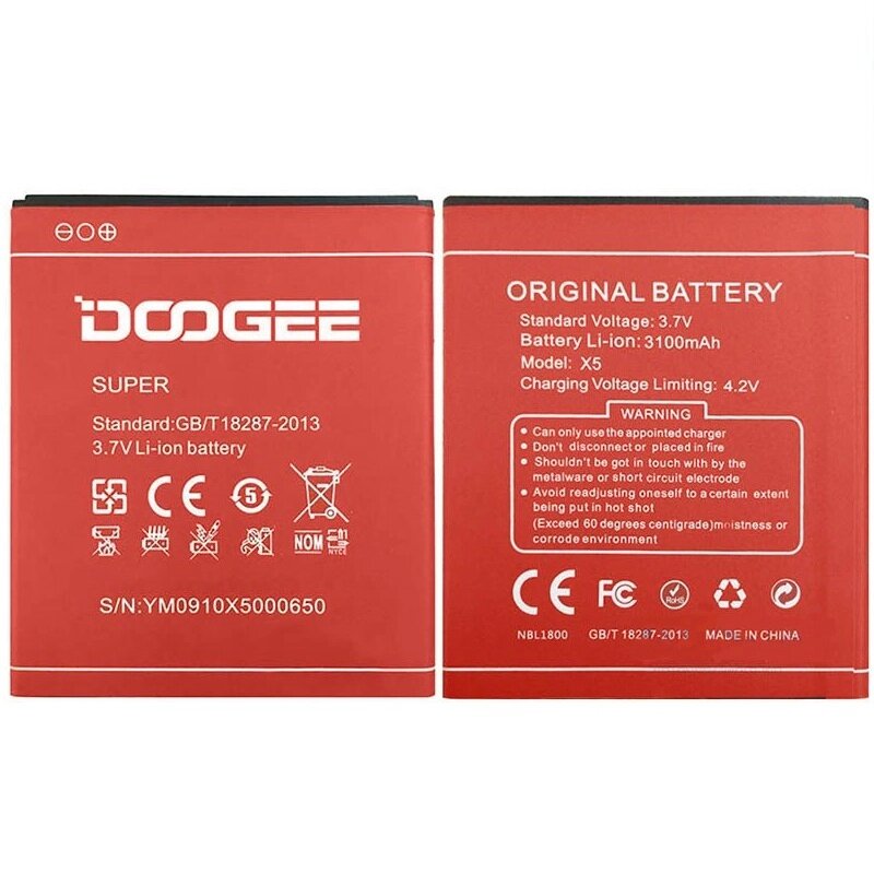 Акумулятор Doogee X5/ X5 Pro/ X5S (3000 mAh), посилена від компанії Інтернет-магазин aventure - фото 1