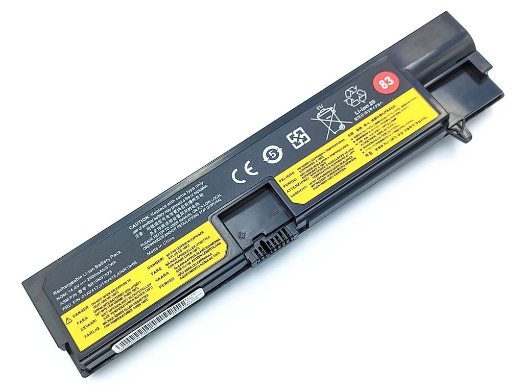 Батарея 01AV417 для Lenovo Thinkpad E570, E570C, E575 (SB10K97574, 01AV418) (14.4V 2600mAh 37Wh) від компанії Інтернет-магазин aventure - фото 1