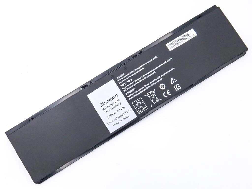 Батарея 34GKR для Dell Latitude E7440, E7420, E7450 (3RNFD, PFXCR, T19VW) (7.7V 6700mAh 52Wh) від компанії Інтернет-магазин aventure - фото 1