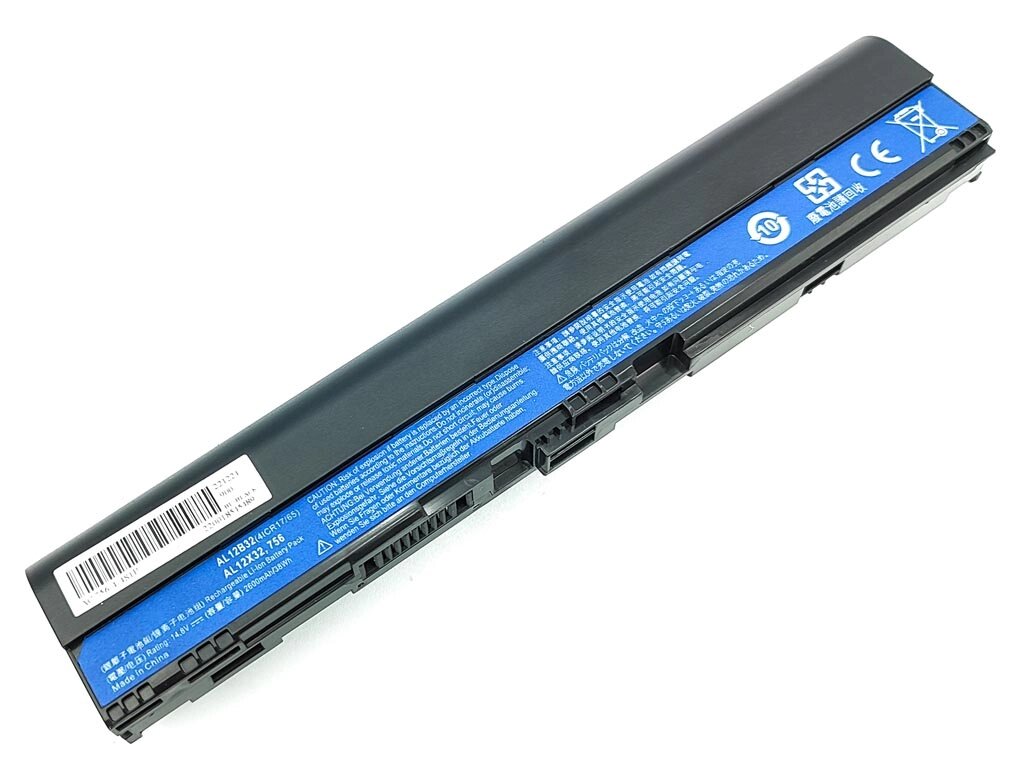 Батарея AL12A31 для Acer Aspire V5-121, V5-123, V5-131, V5-171, One 725, 756 (AL12B31, AL12B72, AL12X32) (14.8V 2600mAh) від компанії Інтернет-магазин aventure - фото 1