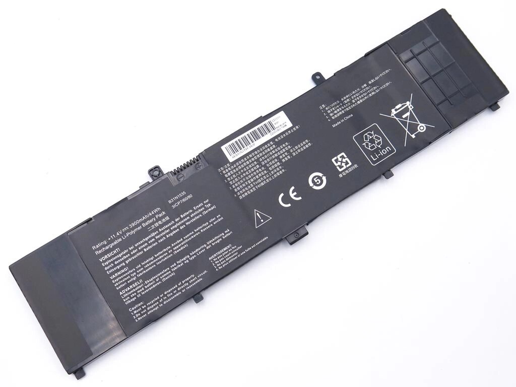 Батарея B31N1535 для Asus UX310, UX310UA, UX310UQ, UX410UA, UX3410UA, UX3410UQ (11.4V 3900mAh 44.5Wh) від компанії Інтернет-магазин aventure - фото 1