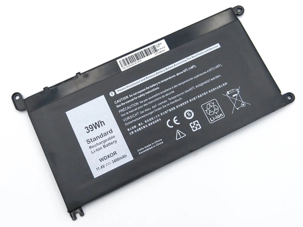 Батарея для Dell Inspiron 14 7000, 5565, 5567, 5775, 7560 7472 7460 7572 7378 Latitude 3488 3580 (11.4V 3400mAh 39Wh) від компанії Інтернет-магазин aventure - фото 1