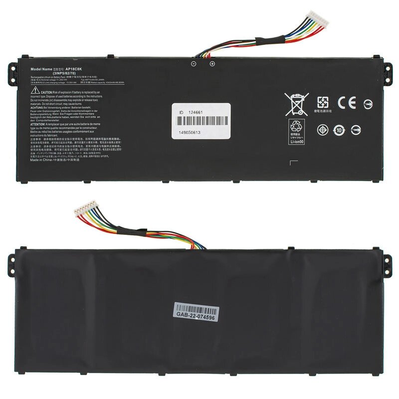 Батарея для ноутбука ACER AP18C8K (Swift 3 SF314-57, SF314-57G) 11.25V 4471mAh 50.29Wh Black від компанії Інтернет-магазин aventure - фото 1