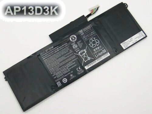 Батарея для ноутбука Acer Aspire S3-392, S3-392G (AP13D3K) (7.5V 6060mAh) ORIGINAL від компанії Інтернет-магазин aventure - фото 1