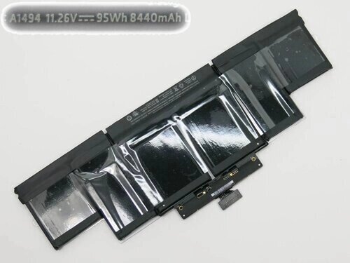 Батарея для ноутбука Apple A1494 (A1398: Late 2013-2014) (11.26V 8440mAh 95Wh). MGXC2 MGXA2 ME293 ME294 Оригінал від компанії Інтернет-магазин aventure - фото 1